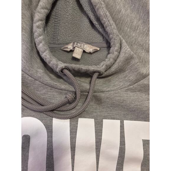 Athleta XL GREY HOODIE “I am powerful” - Picture 3 of 6